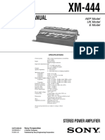 Service Manual: Stereo Power Amplifier