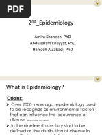 2 - Epidemiology: Amira Shaheen, PHD Abdulsalam Khayyat, PHD Hamzeh Alzabadi, PHD