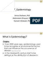 2 - Epidemiology: Amira Shaheen, PHD Abdulsalam Khayyat, PHD Hamzeh Alzabadi, PHD