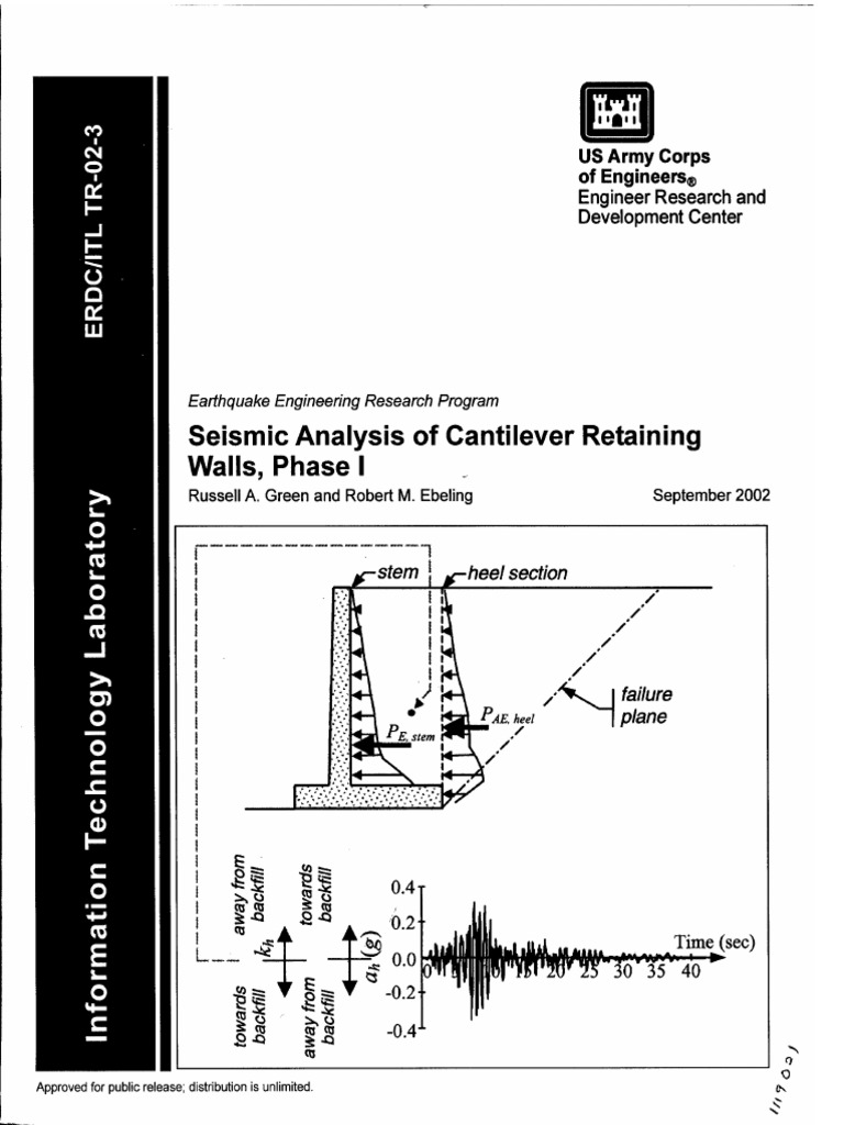 Seismic Analysis of Cantilever Retaining Walls | PDF | Moment Magnitude ...