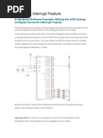 AVR ADC Interrupt Feature