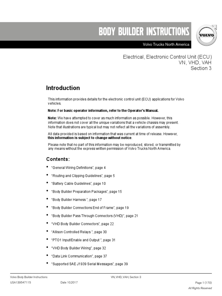 [定休日以外毎日出荷中] Unit Control Electrical 3 Section Volvo | Electrical | PDF 手提げ・レッスンバッグ・入園グッズ