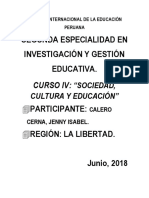 Sociedad, Cultura y Educacion