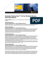 Symantec Backup Exec™ 12.5 For Windows Servers Word Descriptions