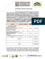 Acta de Entrega y Recibo A Satisfacción Asociación Insumos Castillo