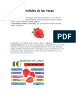 Beneficios de Las Fresas