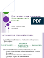 Evaluación formativa y retroalimentación efectiva