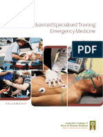 Curriculum Advanced Specialised Training Emergency Medicine