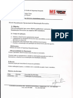 Procedimento Operacional de Manutenção Preventiva