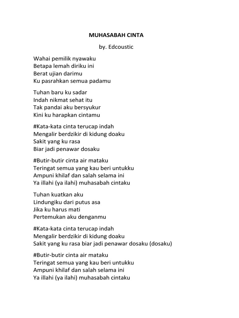 Muhasabah Cinta