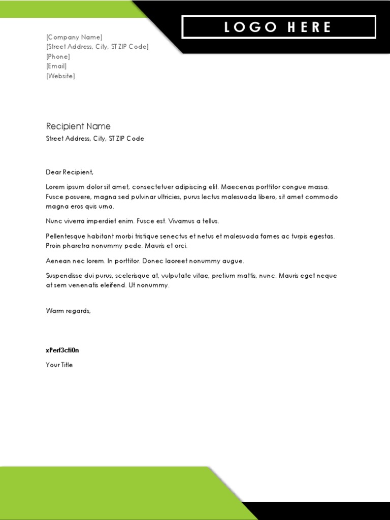 Letter Sample | PDF | Business