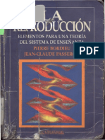 Bourdieu Pierre - La Reproduccion Teoria Del Sistema de Enseñanza