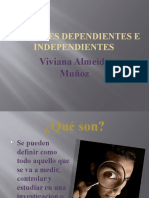 Variables Dependientes e Independientes