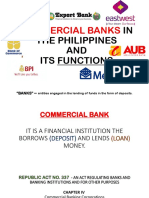 Commercial Banks in the Philippines: Functions and Deposit Role