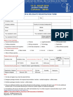 Semica Benin 2018 Registration Form