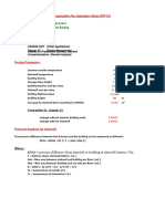 Pressurization Fan Calculation - Premier