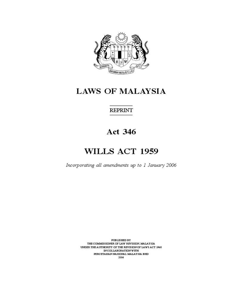 Wills Act Will And Testament Legal Documents