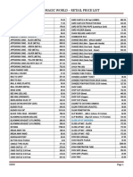 Price List - Retail