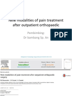 New Modalities of Pain Treatment After Outpatient Orthopaedic