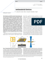 Active Terahertz Metamaterial Devices