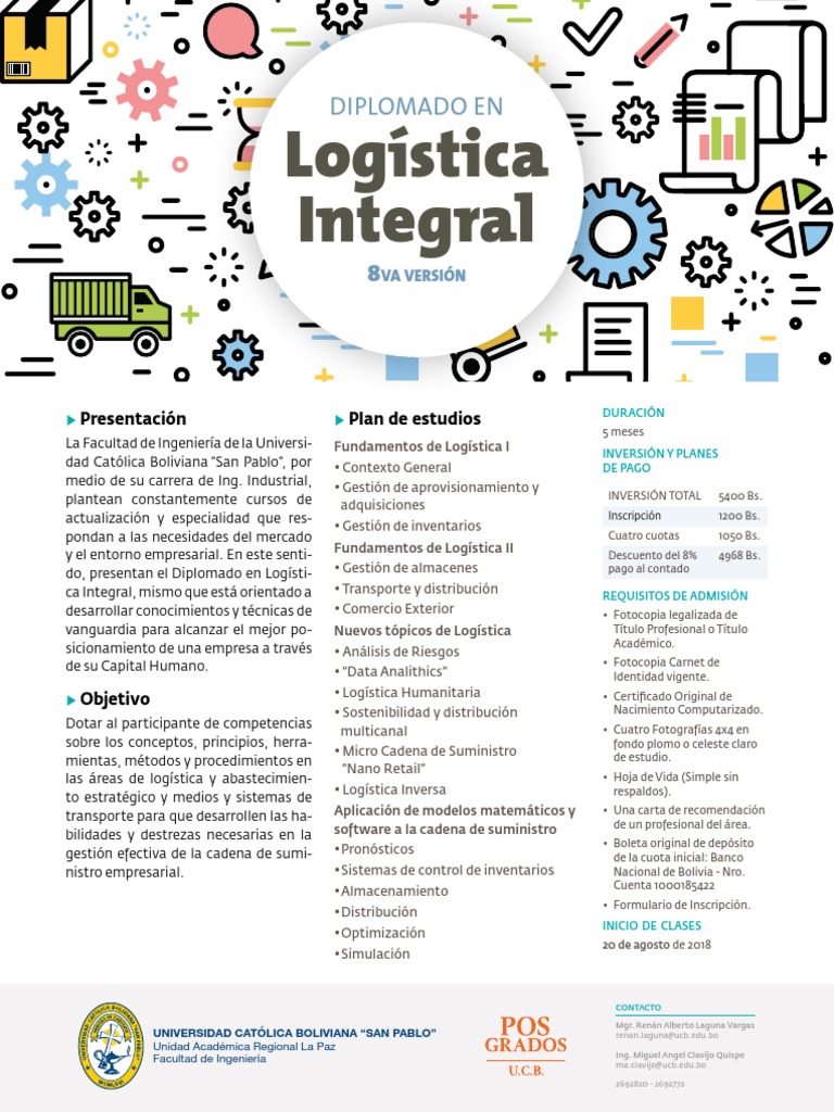 Diplomado Logistica Integral | PDF | Logística | Bolivia