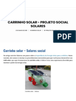 Carrinho Solar - Projeto Social Solares