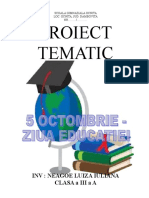 proiect ziua educatiei