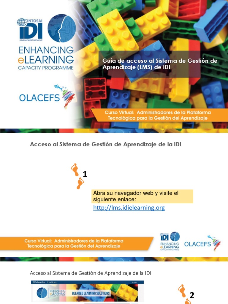 Guía de Acceso al LMS de IDI | PDF | Contraseña | ciberespacio