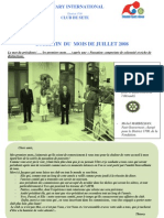 Rotary Club de Sète: Bulletin-Juillet08