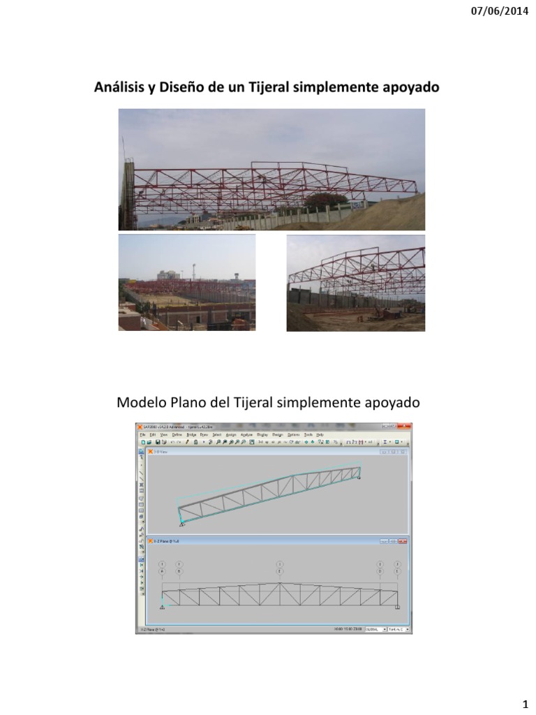 02 Analisis y Diseno de Tijeral Metalico | PDF