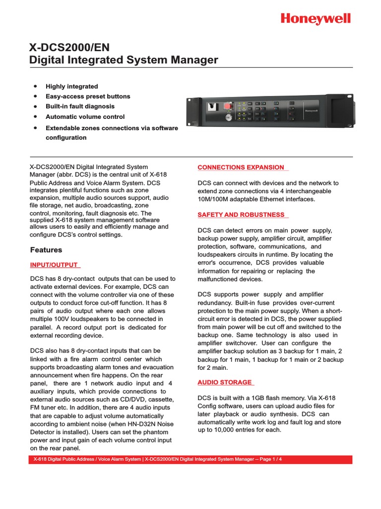 Datasheet X-Dcs2000en En2.1 | PDF | Power Supply | Decibel