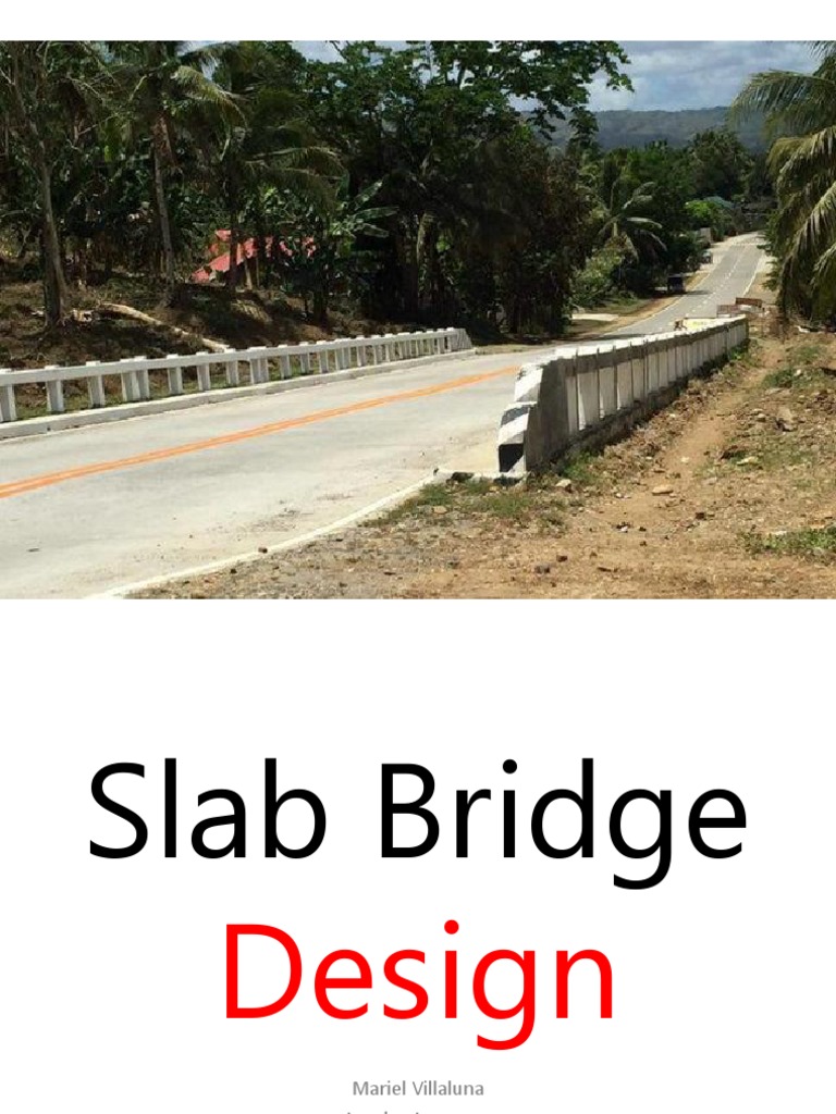 Slab Bridge Design Reinforced Concrete Strength Of Materials