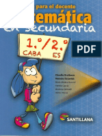 Matemática en Secundaria - 1º Caba - 2º ES - Libro para El Docente
