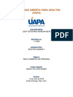 UAPA: Reclutamiento de personal en gestión humana 1