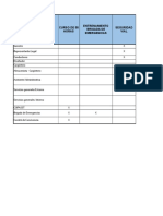 Matriz de Capacitación Por Cargo