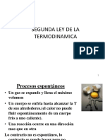 Clase Segunda Ley de La Termodinamica 2018-I