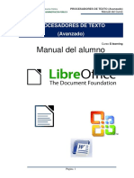 Manual Del Alumno Procesadores de Texto - Nivel Avanzado - IAAP PDF