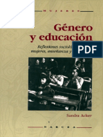 Sandra Acker - Género y Educación. Reflexiones Sociológicas Sobre Mujeres, Enseñanza y Feminismo