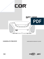 Sencor SPT 1600 Használati Útmutató