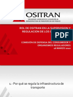 Rol de Ositran en La Supervisión y Regulación de Los Contratos de Concesión PDF