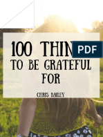 100 Things To Be Grateful For