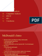 Agenda: Customer Analysis Competitor Analysis Swot 4P's Conclusion