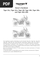 Tiger 800 Series Owners Handbook English