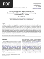 The Spatial Organization of Food Sharing in Early Postclassic Households: An Application of Soil Chemistry in Ancient Oaxaca, Mexico