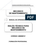 Ingles Tecnico para Mecanico de Mantenimiento PDF