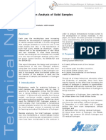 #HORIBA-Hydrogen Analysis of Solid Samples