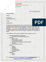 Carta de Presentación RF & Asociados - Grupo Calaminon