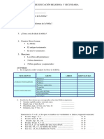 Examen de Educación Religiosa 11