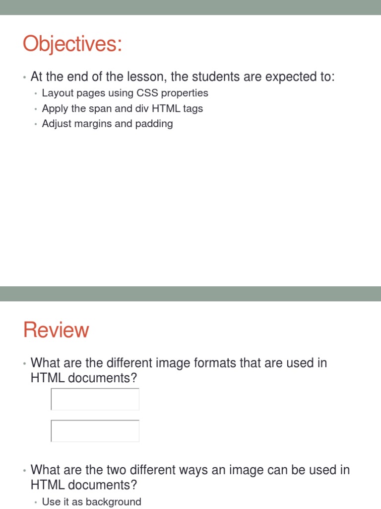 CSS Layout and Positioning Techniques | PDF | Html Element | Cascading ...