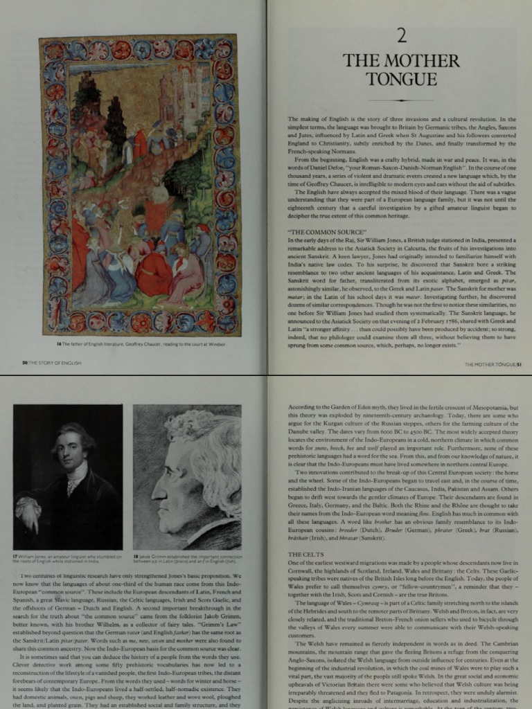 Mccrum Et Al. The Story of English Cr2 The Mother Tongue | PDF